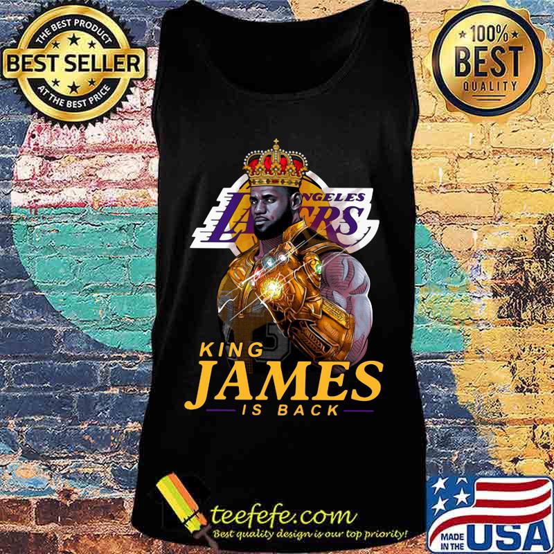 Los angeles lakers king james is back s Tank top Los angeles lakers king james is back s Tank top