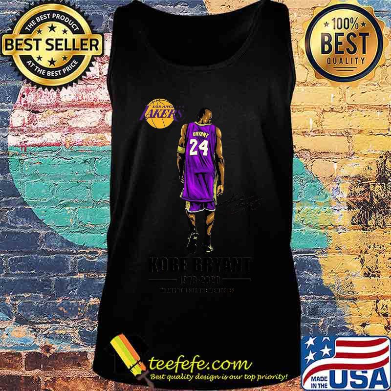 Los angeles lakers kobe bryant 1978 2020 thank you for the memories signature s Tank top Los angeles lakers kobe bryant 1978 2020 thank you for the memories signature s Tank top