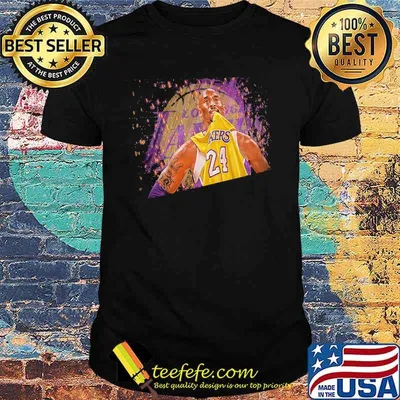 Los angeles lakers kobe bryant 24 basketball player shirt