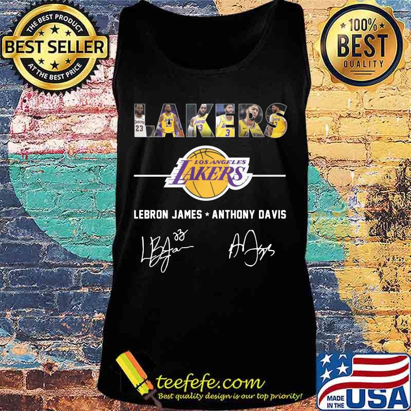 Los angeles lakers lebron james anthony davis signatures s Tank top Los angeles lakers lebron james anthony davis signatures s Tank top