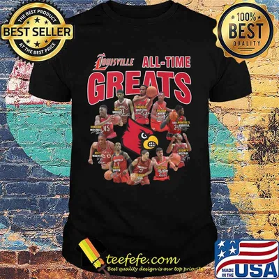 Louisville cardinals all time great signatures shirt