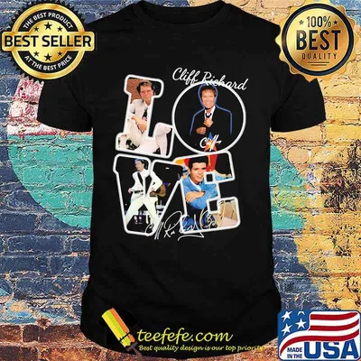 Love cliff richard singer signature shirt
