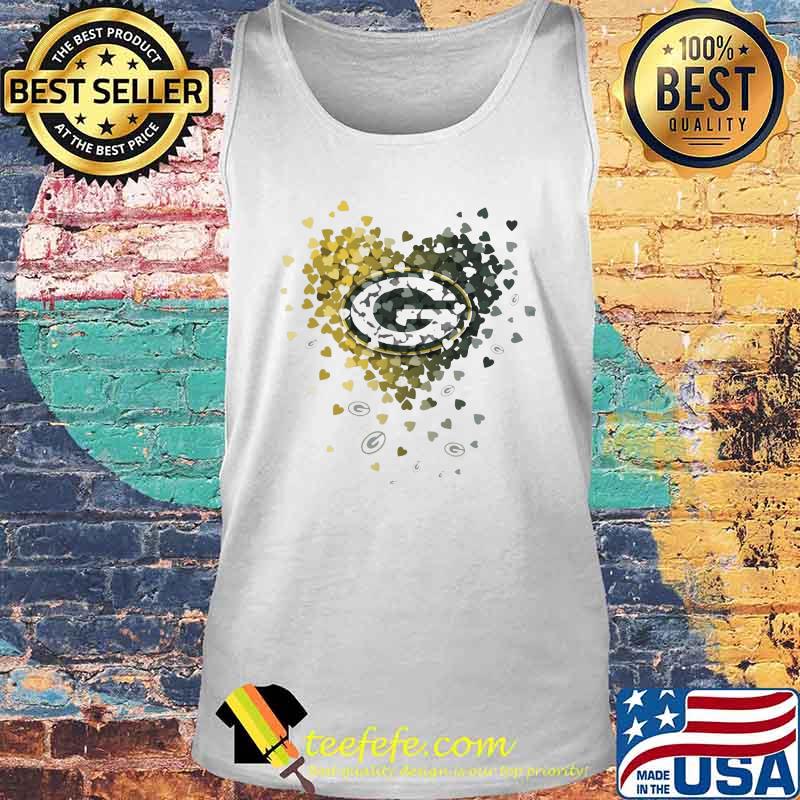 Love green bay packers hearts s Tank top Love green bay packers hearts s Tank top
