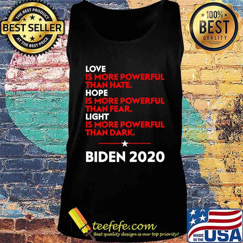 Love Hope Light Vote Democrat Joe Biden 2020 Premium T-Shirt Tank top Love Hope Light Vote Democrat Joe Biden 2020 Premium T-Shirt Tank top