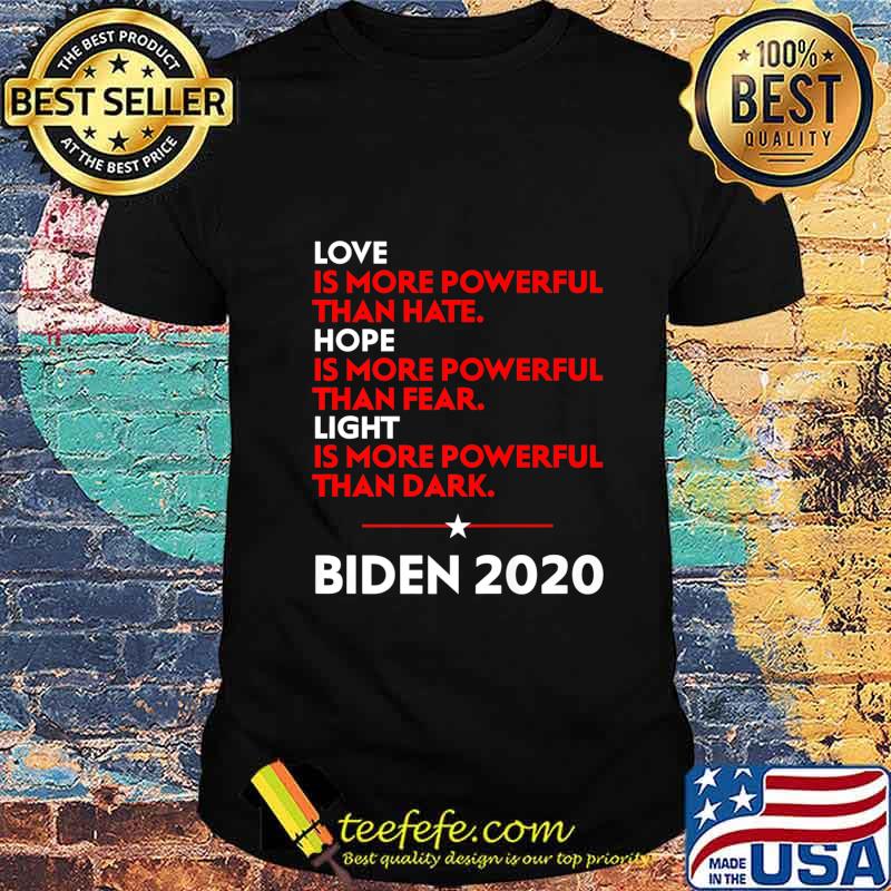 Love Hope Light Vote Democrat Joe Biden 2020 Premium T-Shirt Love Hope Light Vote Democrat Joe Biden 2020 Premium T-Shirt