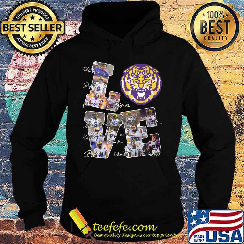 Love lsu tigers football players signatures s Hoodie Love lsu tigers football players signatures s Hoodie