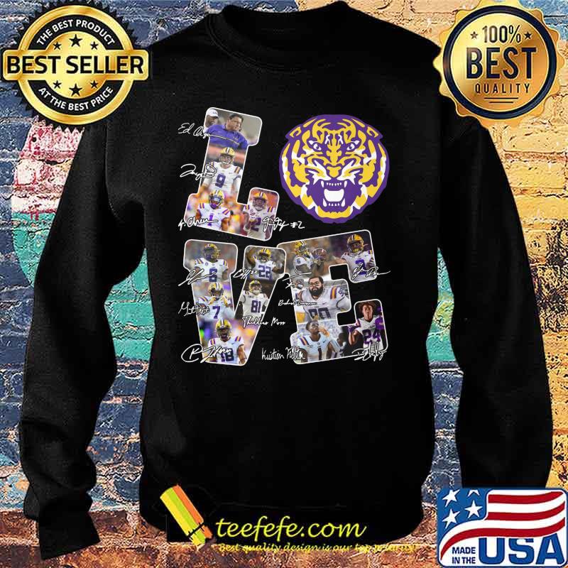 Love lsu tigers football players signatures s Sweater Love lsu tigers football players signatures s Sweater