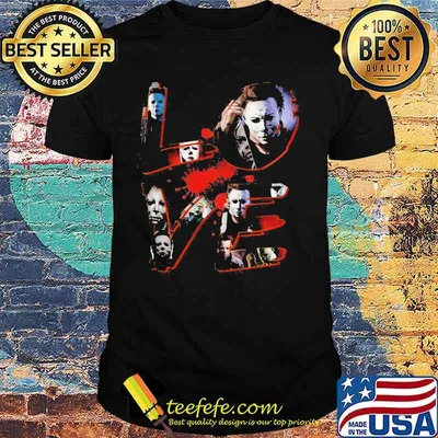 Love michael myers social halloween shirt