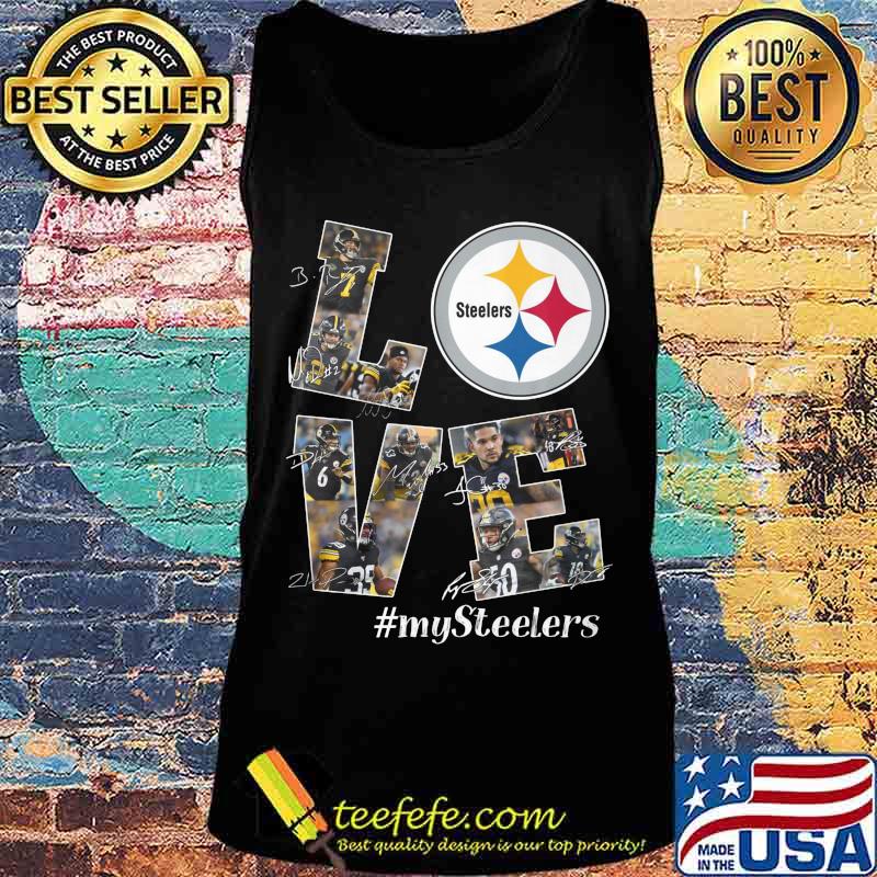 Love my pittsburgh steelers players signatures s Tank top Love my pittsburgh steelers players signatures s Tank top