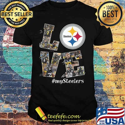 Love my pittsburgh steelers players signatures shirt