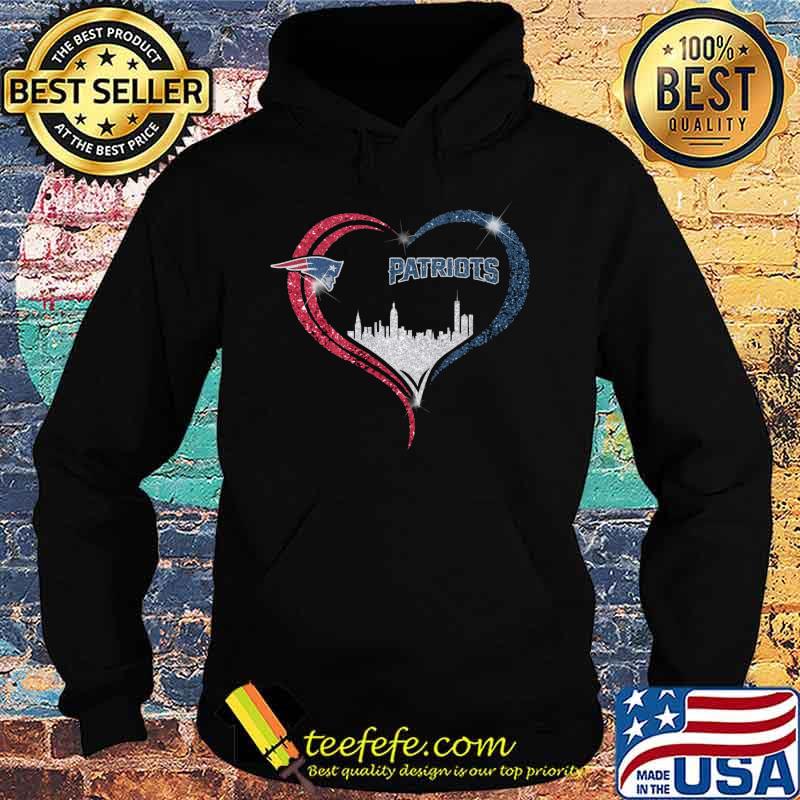 Love new england patriots logo heart diamond s Hoodie Love new england patriots logo heart diamond s Hoodie