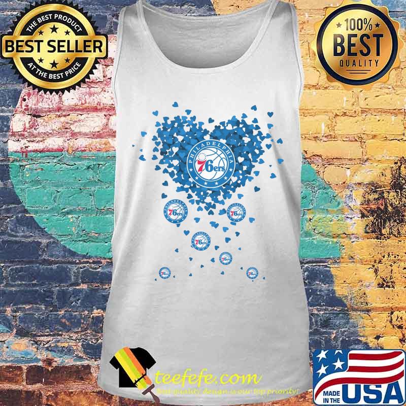 Love philadelphia 76ers basketball hearts s Tank top Love philadelphia 76ers basketball hearts s Tank top
