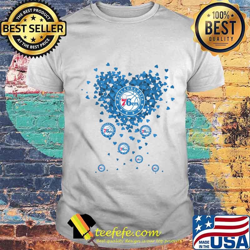 Love philadelphia 76ers basketball hearts shirt Love philadelphia 76ers basketball hearts shirt