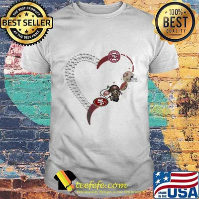 Love san francisco 49ers football heart diamond shirt