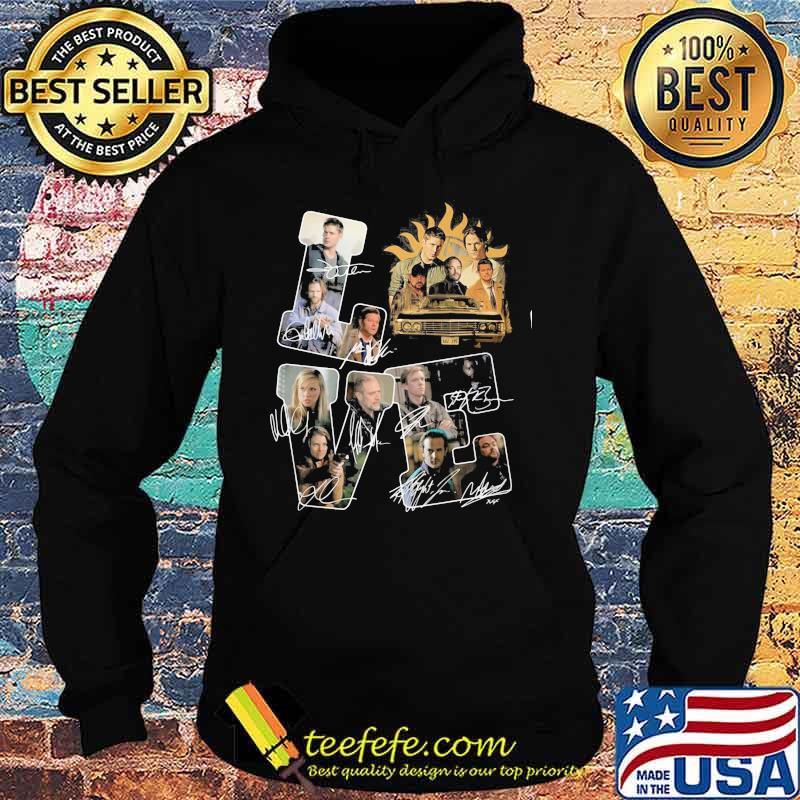 Love supernatural characters signatures s Hoodie Love supernatural characters signatures s Hoodie