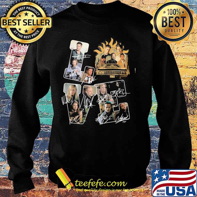 Love supernatural characters signatures s Sweater Love supernatural characters signatures s Sweater