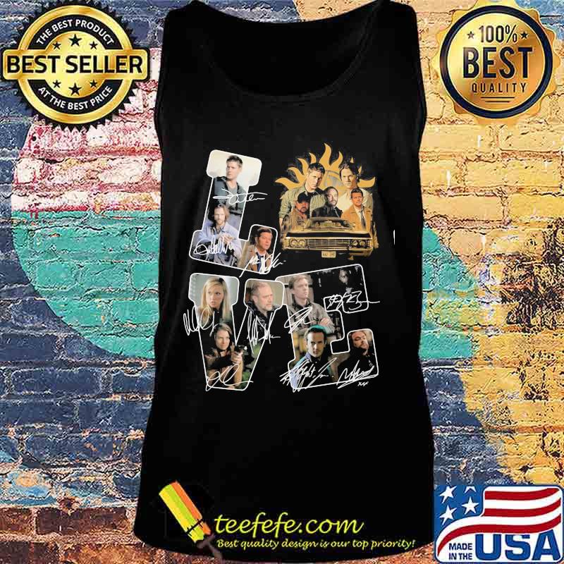 Love supernatural characters signatures s Tank top Love supernatural characters signatures s Tank top