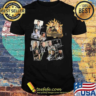 Love supernatural characters signatures shirt