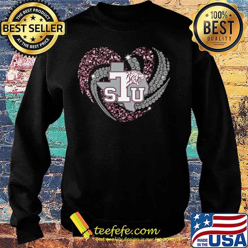 Love texas southern university logo heart diamond s Sweater Love texas southern university logo heart diamond s Sweater
