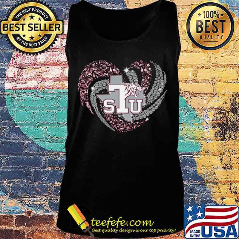 Love texas southern university logo heart diamond s Tank top Love texas southern university logo heart diamond s Tank top