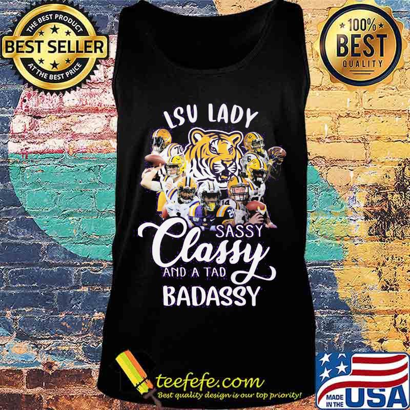Lsu tigers lady sassy classy and a tad badassy s Tank top Lsu tigers lady sassy classy and a tad badassy s Tank top