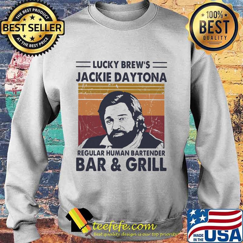 Lucky brew's jackie daytona regular human bartender bar and girl vintage retro s Sweater Lucky brew's jackie daytona regular human bartender bar and girl vintage retro s Sweater