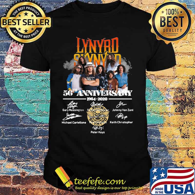 Lynyrd skynyrd 56th anniversary members signatures shirt Lynyrd skynyrd 56th anniversary members signatures shirt