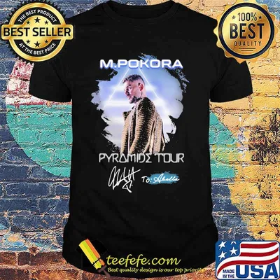 M. pokora pyramide tour to abella signature shirt