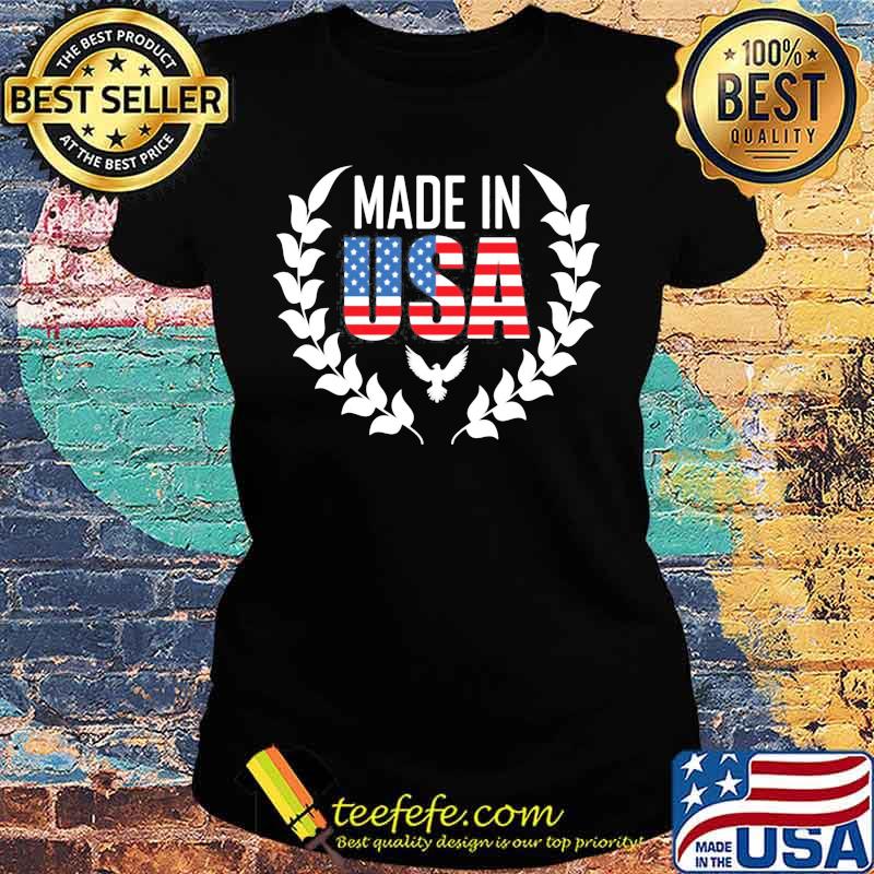 Made in usa american flag eagles s Ladies tee Made in usa american flag eagles s Ladies tee