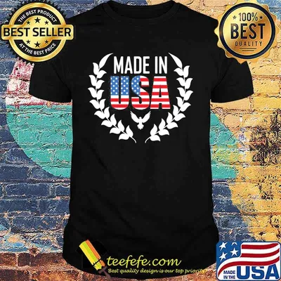 Made in usa american flag eagles shirt