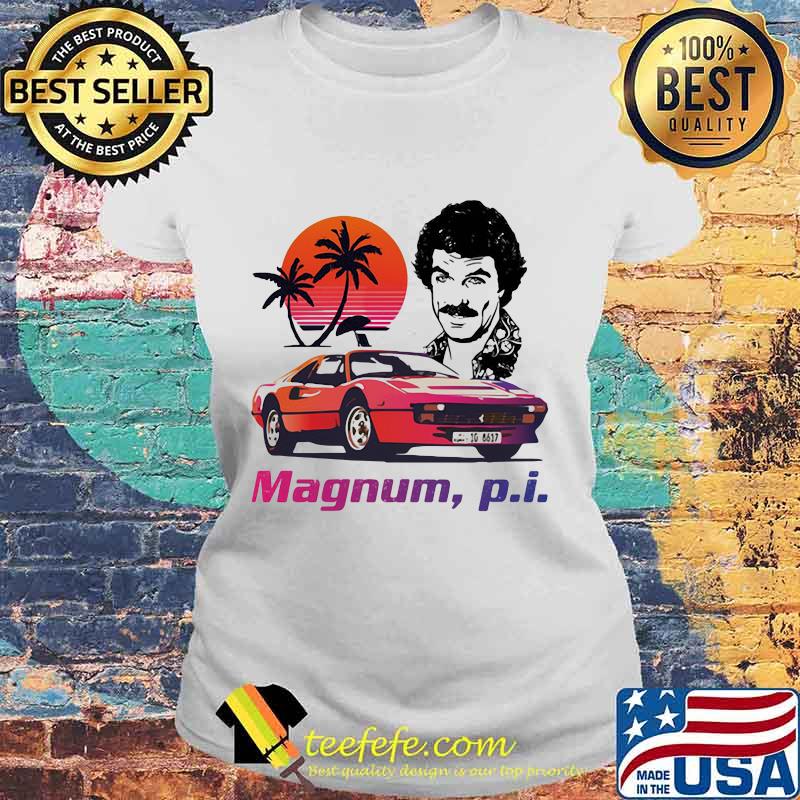 Magnum pi car sunset s Laides tee Magnum pi car sunset s Laides tee