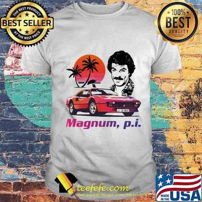 Magnum pi car sunset shirt