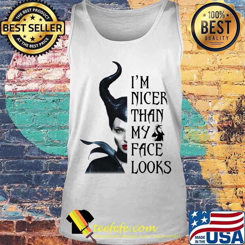 Maleficent i'm nicer than my face looks s Tank top Maleficent i'm nicer than my face looks s Tank top