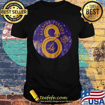 Mamba forever 8 kobe bryant los angeles lakers rose shirt