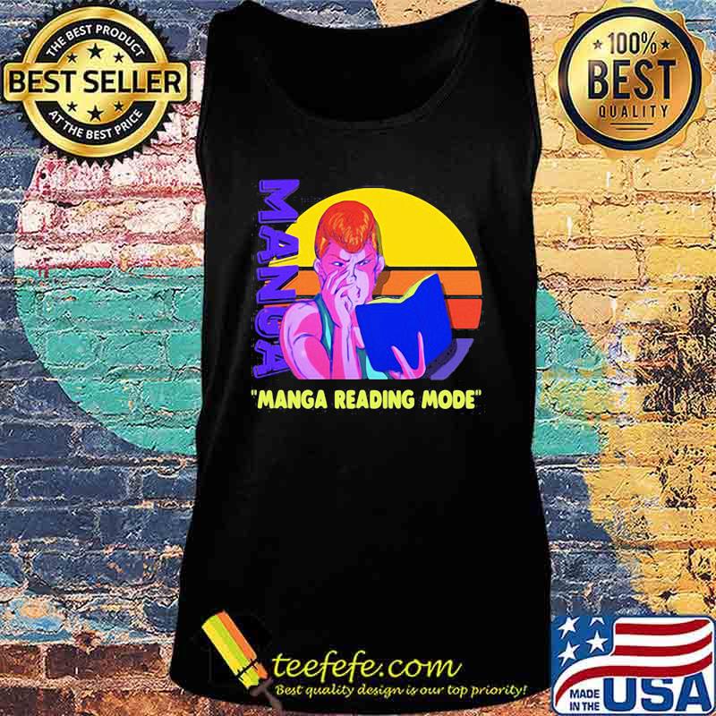 Manga reading mode vintage retro s Tank top Manga reading mode vintage retro s Tank top