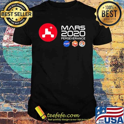 Mars 2020 perseverance logo shirt