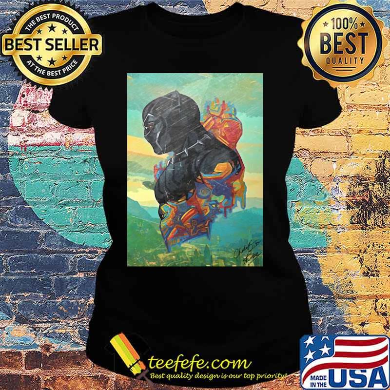 Marvel heroes black panther chadwick art 2020 s Ladies tee Marvel heroes black panther chadwick art 2020 s Ladies tee