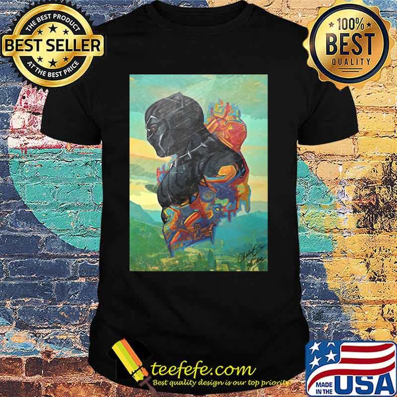 Marvel heroes black panther chadwick art 2020 shirt
