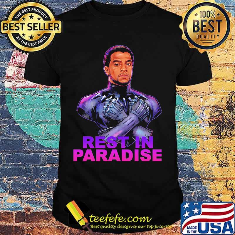 Marvel heroes black panther chadwick rest in paradise shirt