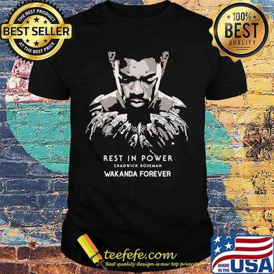 Marvel heroes black panther chadwick rest in power wakanda forever shirt