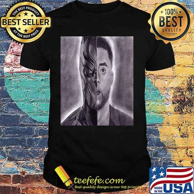 Marvel heroes black panther chadwick superhero picture shirt
