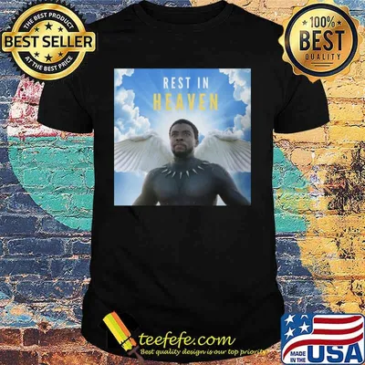 Marvel heroes black panther rip chadwick boseman rest in heaven shirt
