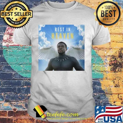 Marvel heroes black panther rip chadwick rest in heaven shirt