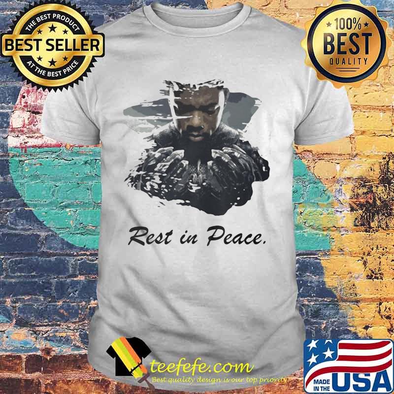 Marvel heroes black panther rip chadwick rest in peace shirt