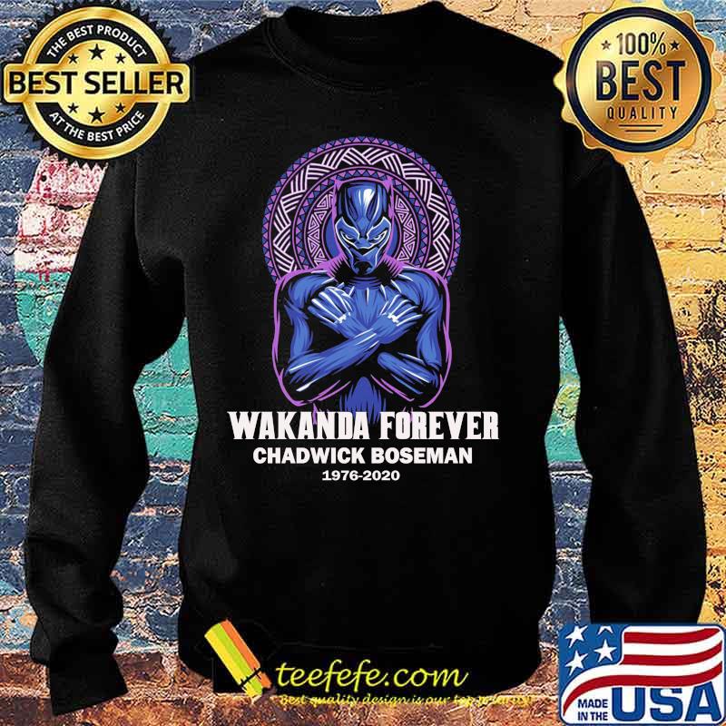 Marvel heroes black panther wakanda forever chadwick 1976 2020 s Sweater Marvel heroes black panther wakanda forever chadwick 1976 2020 s Sweater