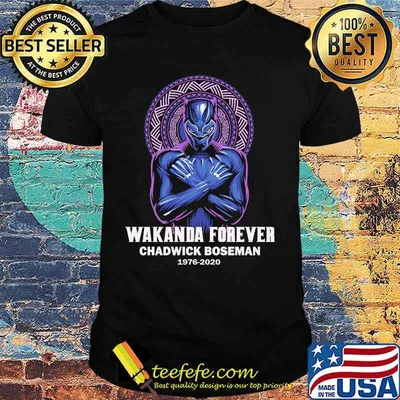 Marvel heroes black panther wakanda forever chadwick 1976 2020 shirt