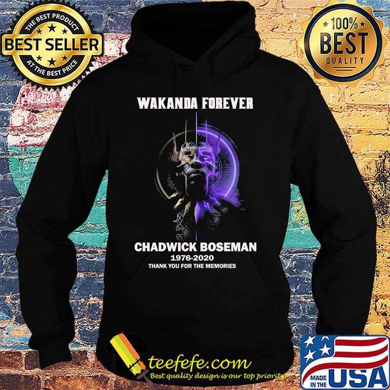 Marvel heroes black panther wakanda forever chadwick 1976 2020 thank you for the memories s Hoodie Marvel heroes black panther wakanda forever chadwick 1976 2020 thank you for the memories s Hoodie