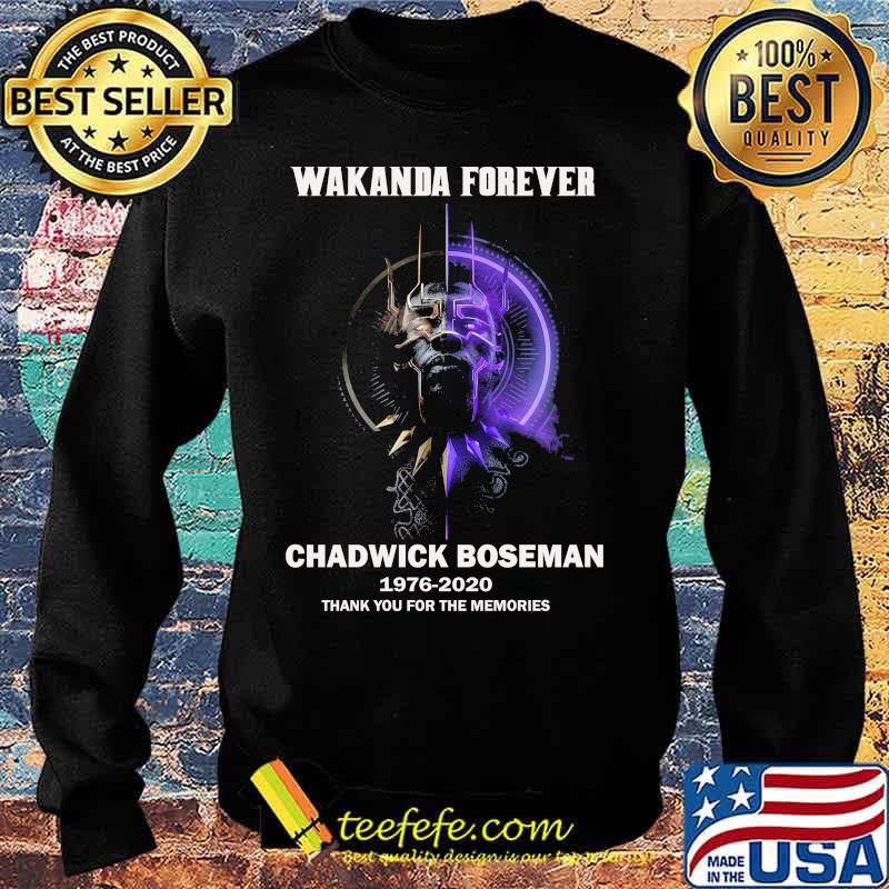 Marvel heroes black panther wakanda forever chadwick 1976 2020 thank you for the memories s Sweater Marvel heroes black panther wakanda forever chadwick 1976 2020 thank you for the memories s Sweater