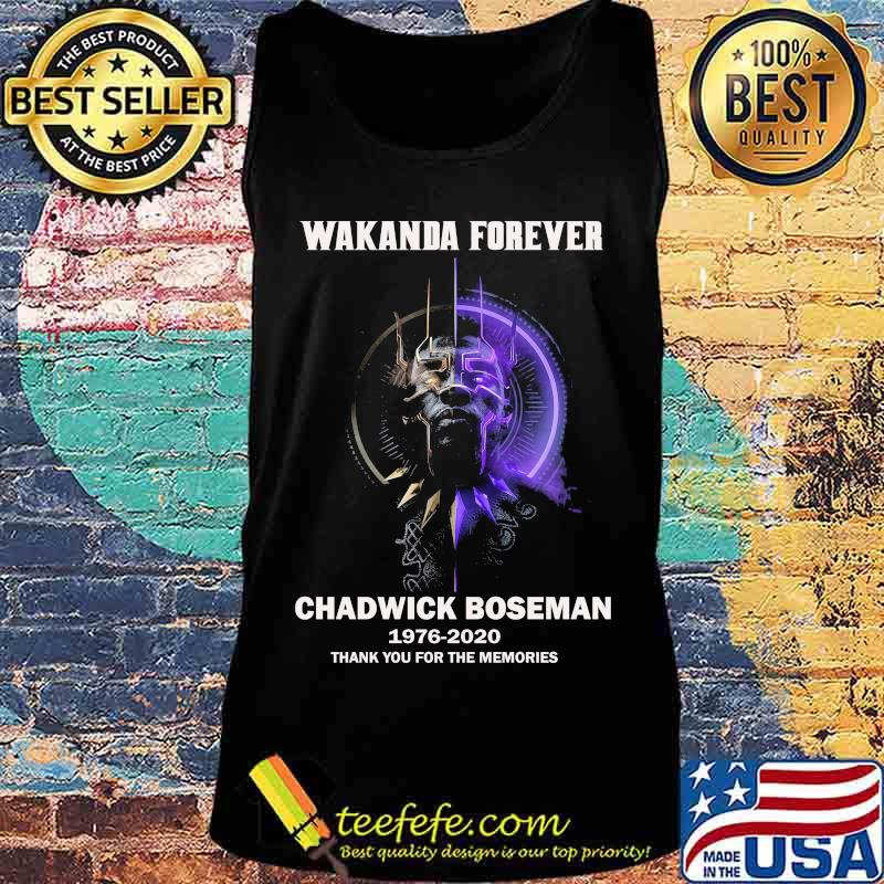 Marvel heroes black panther wakanda forever chadwick 1976 2020 thank you for the memories s Tank top Marvel heroes black panther wakanda forever chadwick 1976 2020 thank you for the memories s Tank top