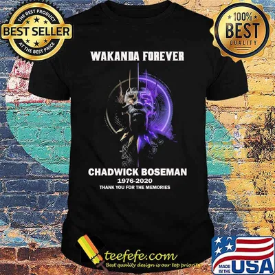 Marvel heroes black panther wakanda forever chadwick 1976 2020 thank you for the memories shirt